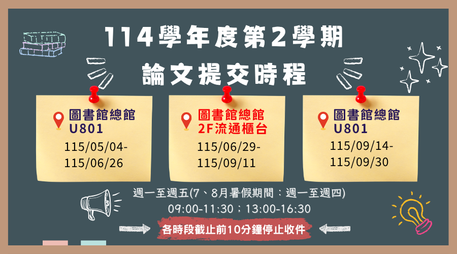 論文提交時程